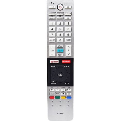Convient à la télécommande Smart TV LCD Toshiba CT-8536 CT-8517 CT-8516 (1/4)