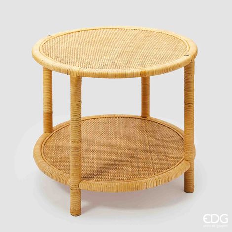 EDG Tavolo Rotondo Rattan Champagne H 49 (1/2)