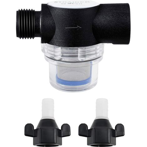 Filtre à Eau Universel, Filtre Fin Amovible en Acier Inoxydable, Compatible avec Les Pompes et, pour Camping-Car et Pompes de Jardin (1/5)