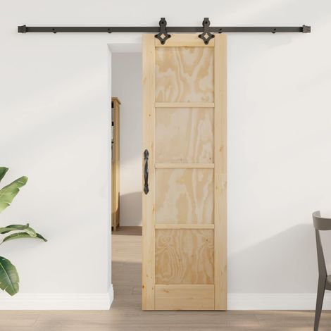 vidaXL Sliding Door ORKDAL Natural 61 x 198.5 cm Solid Pine Wood