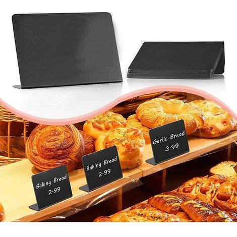 10 Pcs mini tableaux, mini tableau 10 x 7,5 cm, pour buffets, mariages, signalétique alimentaire, fêtes, étiquettes de prix, décoration de table, mini tableaux (1/5)