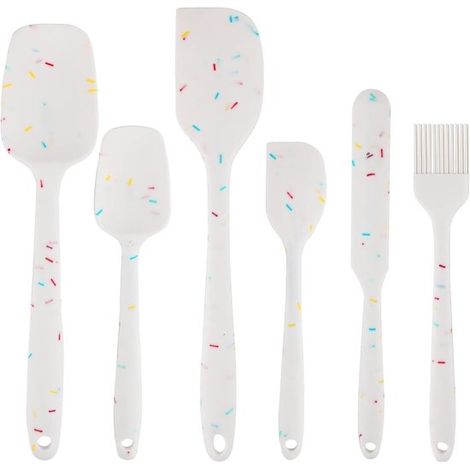 Ensemble de spatules en silicone, résistantes à la chaleur et sans BPA, lot de 6 pièces (1/5)