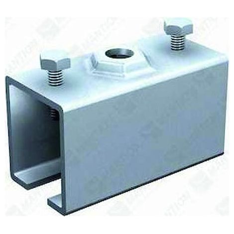 Manchon support nu sans tige filetée SPORTUB 8578M pour rail 85 x 70 mm - MANTION