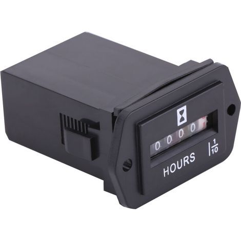 Compteur d’heures mécanique pour moteur essence/diesel et générateur marin – Modèle HM002 – Alimentation DC 6-80 V (1/5)