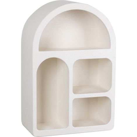 Étagère murale blanche 60x40x20cm – Meuble auxiliaire moderne pour petits espaces – Assemblage facile – Organisateur d'espace – Signes Grimalt (1/5)