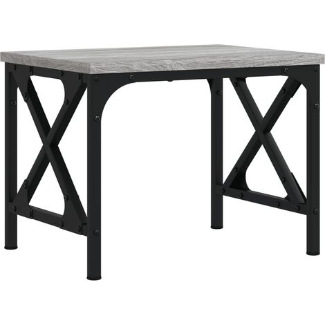 Support d'imprimante sonoma gris 40x30x31 cm bois d'ingénierie