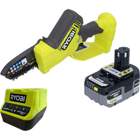 RYOBI RY18PSX10A Akku Astsäge 18 V 10 cm Brushless + 1x Akku 5,0 Ah + Ladegerät