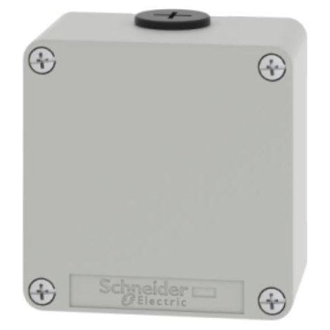 Boite métal vide grise - M20 x2 - non percée - 80x80x51,5 mm - UL cULus - XAPD11