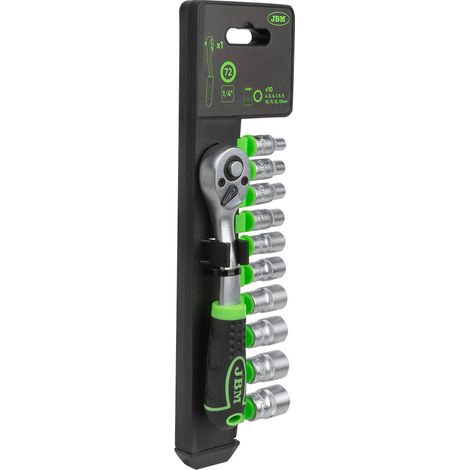 Cliquet à 72 dents avec clés à douille Allen 1/4"  JBM54030