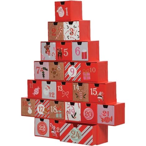 Calendario dell' avvento H37 cm