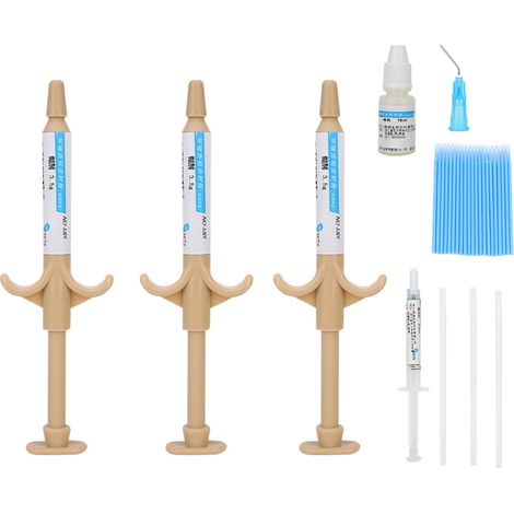 Kit de colle pour bagues orthodontiques dentaires et attaches, pâte adhésive autopolymérisable (1/5)