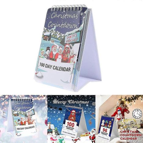 Calendrier de l'Avent festif avec des personnages amusants pour la maison et les fêtes (1/4)