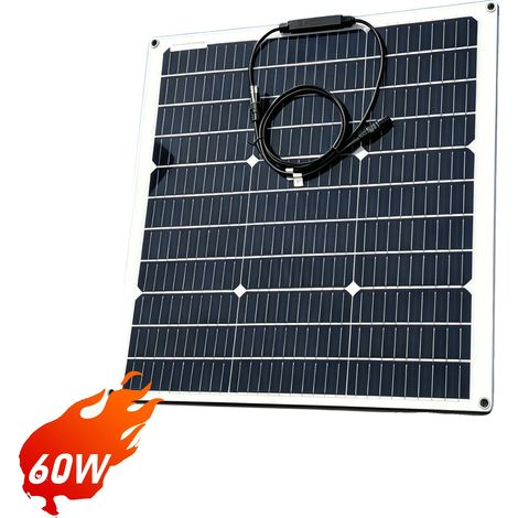 Panneau Solaire, Design Flexible, Construction Légère, 1PCS 60W (1/2)