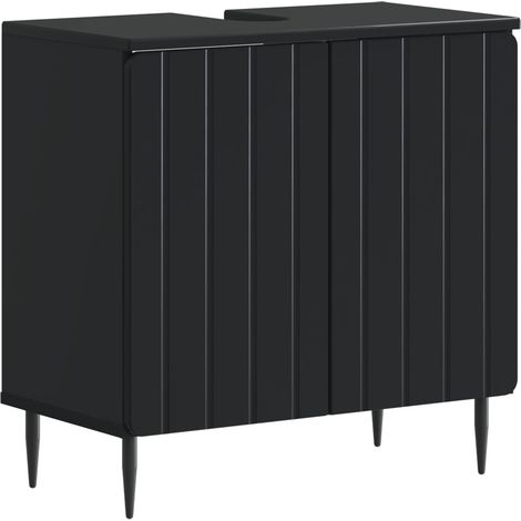 Waschbeckenschrank ZWOLLE Schwarz 59,5 x 31,5 x 59 cm vidaXL (1/5)