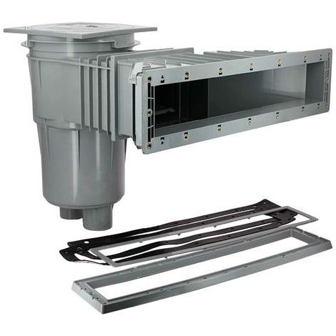 Skimmer Hayward Miroir 3139 grande meurtrière - piscine béton/liner - Gris clair