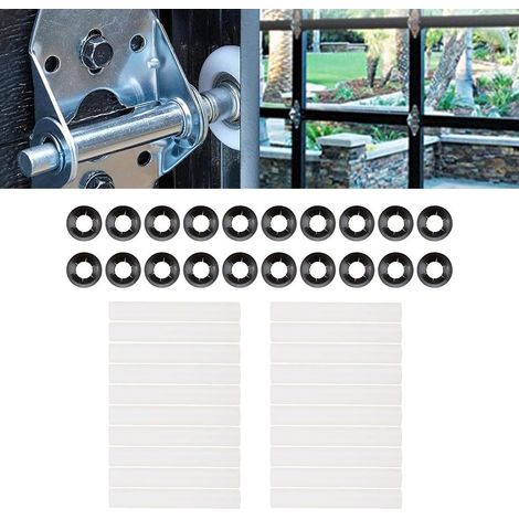 Scharnierrollenhülsen 80 mm 20 Stück geräuschdämpfendes
