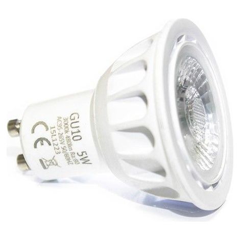Ampoule LED Professionnelle GU10 5 Watts COB EPISTAR dernière génération  Dimmable: Non - Couleur LED: Blanc neutre (4000-4500K) (1/5)