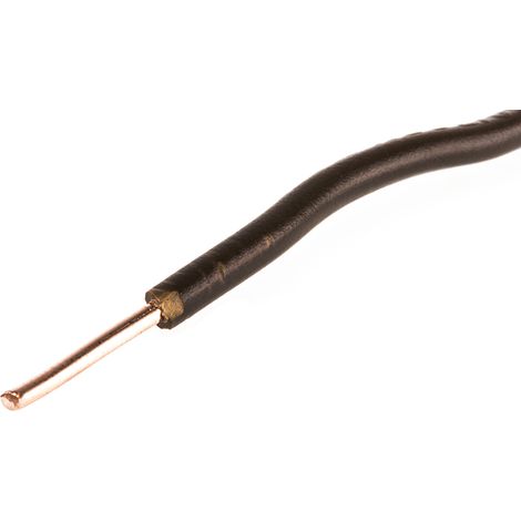 RS PRO Conduit, section: 1,5 mm² 100m, 450/750 V 17,5 A Marron H07V-U 6491X ( Prix pour Bobine de 100 Mètres )