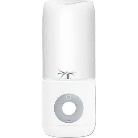 Mini blender portable personnel pour smoothies, presse-agrumes électrique USB, mixeur à fruits domestique avec 6 lames, batterie 1500 mAh, blanc, idéal pour le bureau, la cuisine et la maison. (1/5)