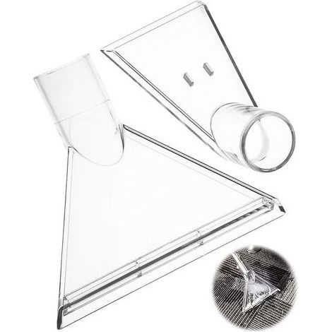 2 Piece Embout Aspirateur, Accessoires Aspirateur, Buse Tapisserie pour Nettoyeur Injection-Extraction, Réutilisable Buse Aspirateur Eau, pour Nettoyer les Tissus D'ameublement, Entretien Auto (1/5)