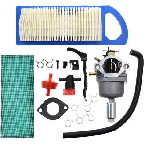 Compatible avec Le carburateur 791858 Briggs & Stratton 792358 791858 794572 799727 698620 793224 697190 697141 Craftsman Tondeuse à Gazon avec Filtre à air et à Carburant (1/5)