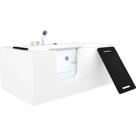 Whirlpool Seniorenwanne mit Tür S15WP-EH-L 160x85cm Einhebelmischer