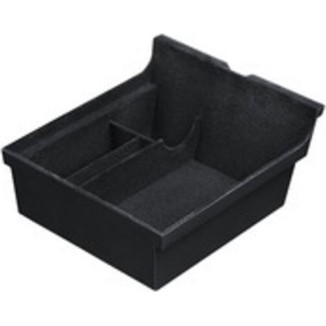 Organizador de consola central para Tesla Model 3 2021, color negro, accesorio interior personalizado con soporte para gafas de sol y caja de almacenamiento secundaria para apoyabrazos. (1/4)