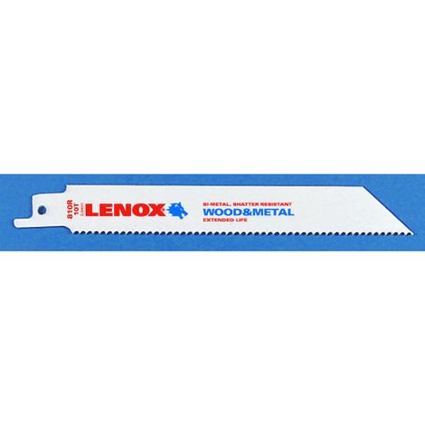 Lame de scie sabre 810R - 203 x 19 x 1,3 mm - 5 pièces - LENOX