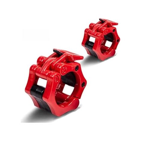 Barra de Sujeción - Mancuernas de Fijación Rápida Antideslizante, Soporte para Pesas, Collar para Levantamiento de Pesas 2 Pulgadas / 50 mm / 3 Colores, Ideal para Entrenamiento y Fitness, Artículos D (1/4)