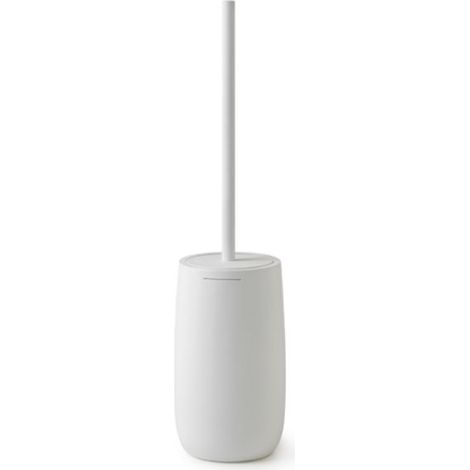 Porta scopino wc da appoggio in resina bianca modello kira dim. cm (lxpxh): 10,4x10,4x41,3 - bianco matto GEDY