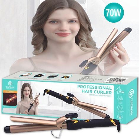 Linq - Ferro Arriciacapelli Professionale Ricci Mossi 70 W Riscaldamento Rapido Tx-9994 - (1/4)