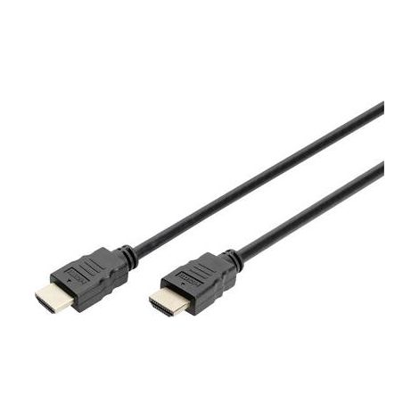 Digitus HDMI Câble de raccordement Fiche mâle HDMI-A 5 m noir DB-330123-050-S HDMI High Speed avec Ethernet, canal de retour audio, flexible, feuille de (1/3)