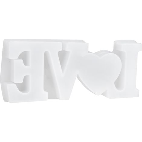 Moule en silicone transparent forme de lettre LOVE, pour fleurs séchées, bricolage artisanal décoration (1/5)