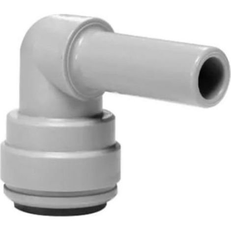 Raccord coudé rigide 90° Push-Fit en acétal gris pour tuyau 5/16" (8 mm)