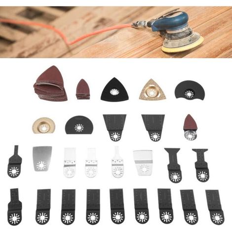 100 pièces Lames de Scie Oscillantes Plongeante à Libération Rapide Multi-outils Couper Bois Métal Plastique pour Lame de scie , Lame De Scie (1/5)