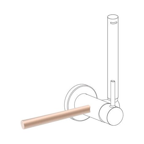 TRES 03412401OPM STUDY EXCLUSIVE Accesorio Porta Toallas Para Grifo Con Ducha Para Inodoro Oro Rosa Mate - ref: 03412401OPM