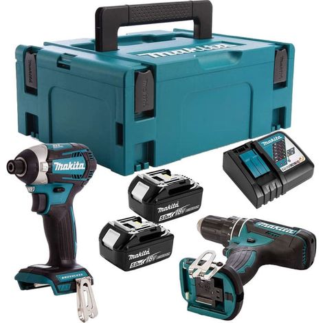 Pack 2 utensili 18V LXT DHP482ZJ + DTD154Z (2x5,0 Ah) - MAKITA DLXCBO020