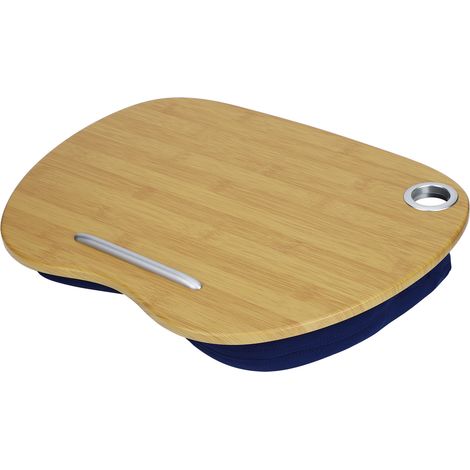 Bureau multifonction pour ordinateur portable, table d'apprentissage et d'écriture portable, table de lit, bureau pour la maison et l'extérieur, bleu (1/5)