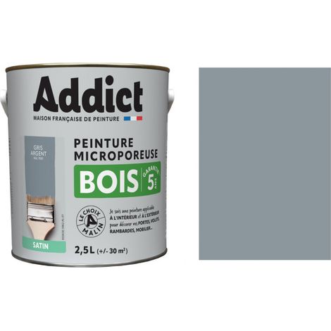 Pintura para madera 2.5 litros gris mineral - Addict