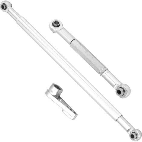 Biellette de direction en alliage d'aluminium pour voiture RC MN86K 1/12, couleur argent (1/5)