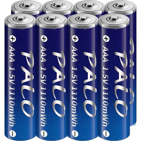 Batería recargable AAA, carga USB, batería de larga duración, verde (1/2)