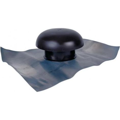 Nicoll – Chapeau de ventilation 125 mm – Raccord femelle à coller – Couleur tuile – Sortie de toit pour espaces confinés (1/2)