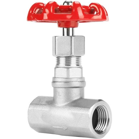 1 Vanne D'arrêt Acier Inoxydable DN15 G1/2 Pour Eau Huile Gaz Industriel (1/5)