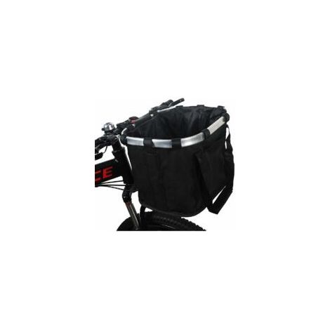 Removable Foldable Dog Bike Basket with Adjustable Quick Release Handlebar Basket, Easy to Install (1/5)