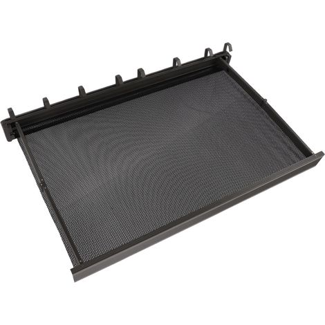 Séchoir à linge mural pour balcon avec surface en filet, séchoir pliable et rétractable, 60 cm, gris (1/5)