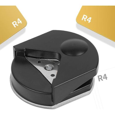 2pcs Paper Hole Punch, Rounded Corner Hole Punch, Round Corner Hole Punch, Plastic Machine Paper Cutter, for DIY Projects, ScrapbookingBlack (1/5)