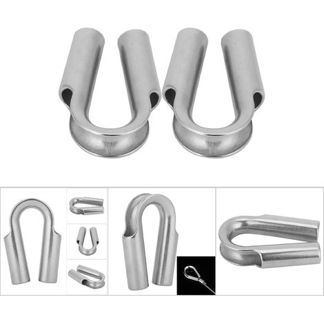 Douille en Acier Inoxydable 304 pour Câble de Treuil, Accessoire Nautique (7mm, 2 Pièces) (1/5)