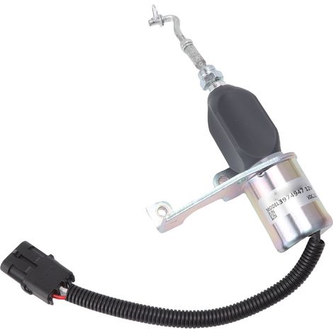 Électrovanne d'arrêt de carburant 3974947 12 V pour excavatrice - Accessoires d'arrêt électrique de la flamme (1/5)