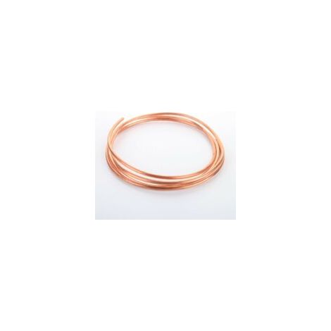 Tuyau de Cuivre Mou de Fil de Cuivre de 2M pour la Tuyauterie de Réfrigération OD 3mm x ID 2mm