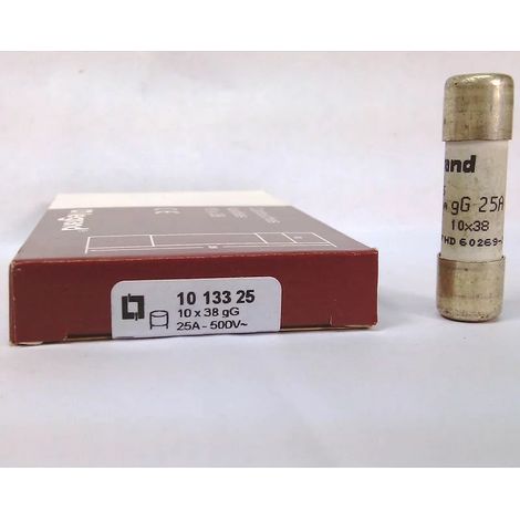 Legrand 013325 Cylindrical industrial cartridge - gG - 10x38mm - without indicator light - 25A